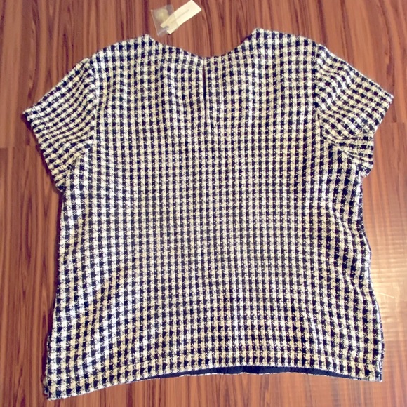 Maeve Black and White Checkered Blouse and Skirt Set - Picture 5 of 13